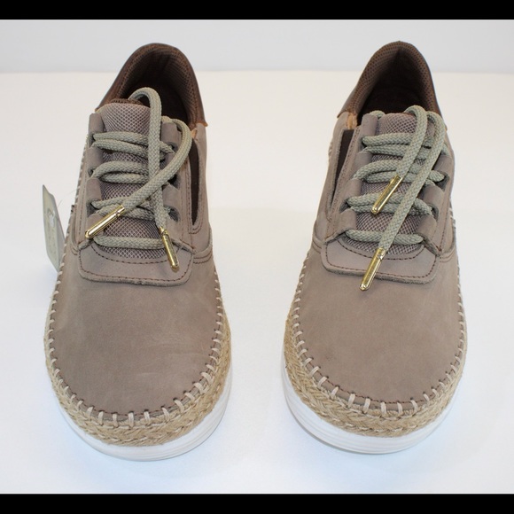 Comfortable Lightweight stylish espadrille Sneakers size 10 light brown - Picture 5 of 9